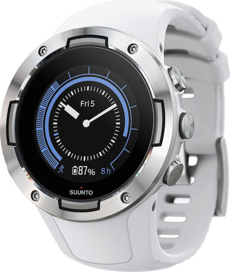 Suunto 5 Oțel inoxidabil 46mm Rezistent la apă Smartwatch cu Pulsometru (Alb)