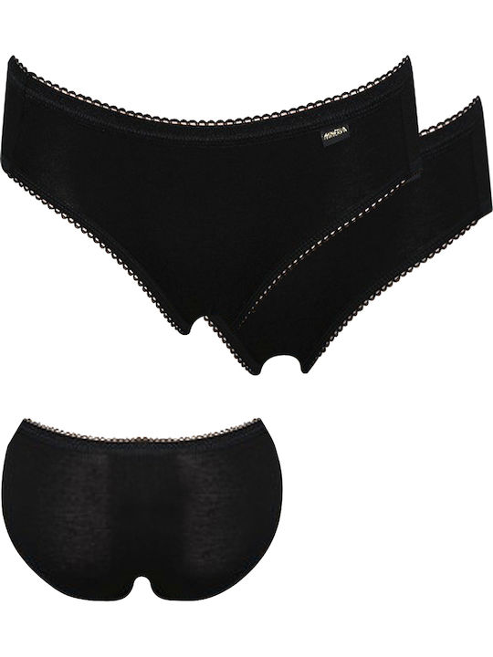 Βαμβακερά Women's Slip 2Pack Black