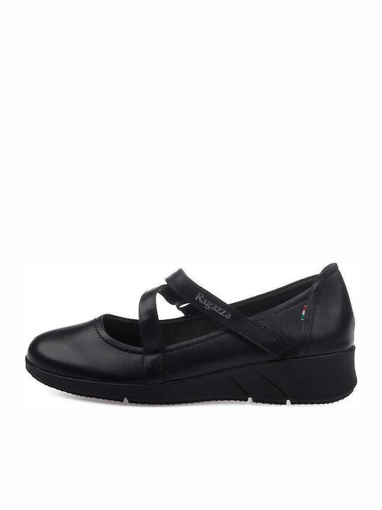 Дамски балетни обувки Black matte