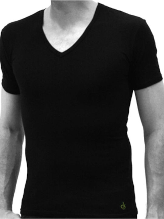 Calvin Klein Men's Undershirt Short-sleeved in Black Color