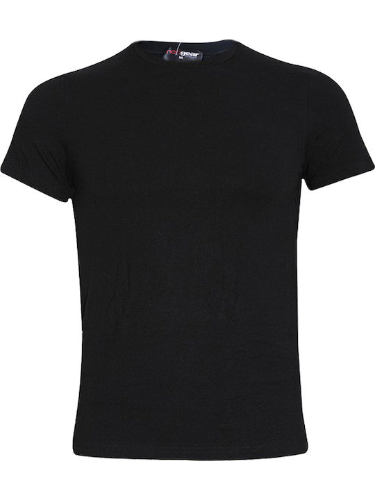 Men's Undershirt Short-sleeved in Black Color