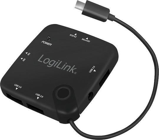 LogiLink Hub 3 Θυρών USB 2.0 με σύνδεση micro USB-B