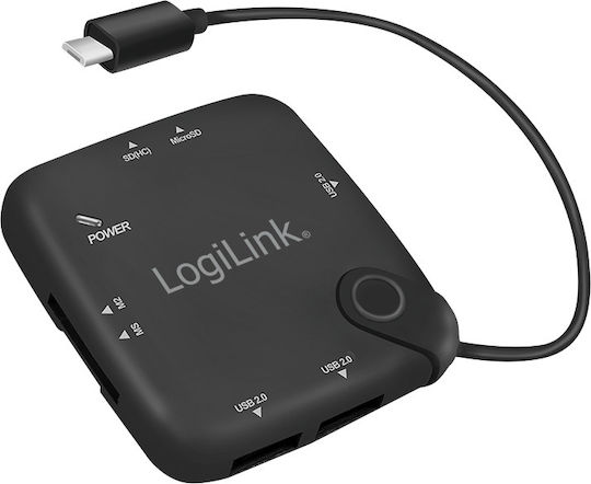LogiLink Hub 3 Θυρών USB 2.0 με σύνδεση micro USB-B