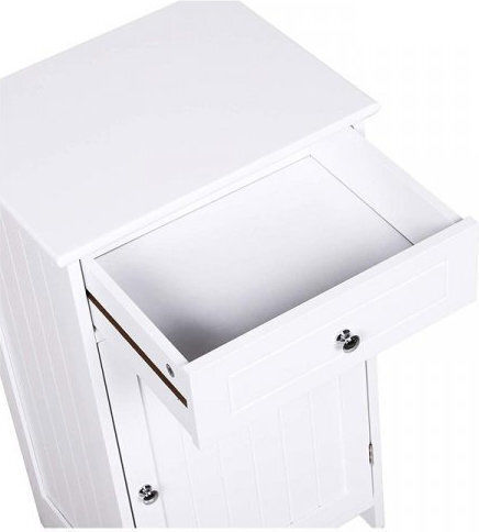 Kleankin Bathroom Cabinet Bathroom Cabinet L43xW34xH77cm White