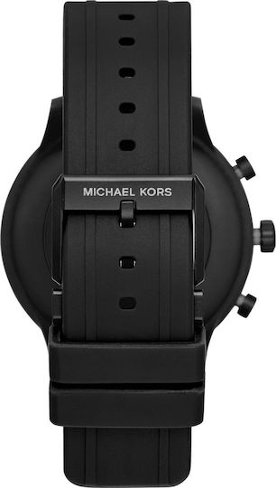 Michael Kors MKGO Stainless Steel 43mm Smartwatch με Παλμογράφο (Μαύρο)