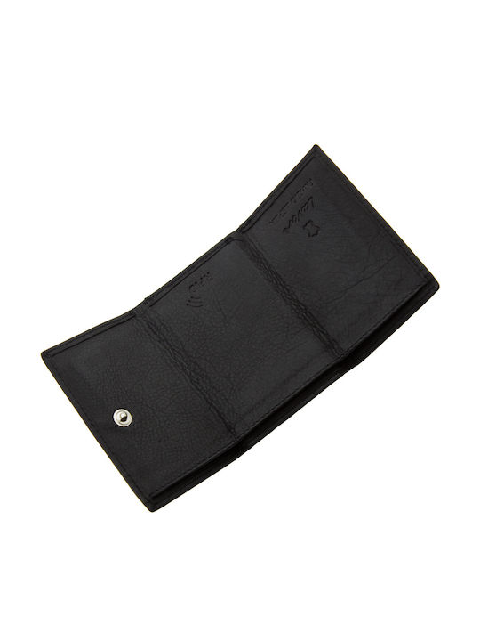 Small Leather Women's Wallet Classic with RFID Black