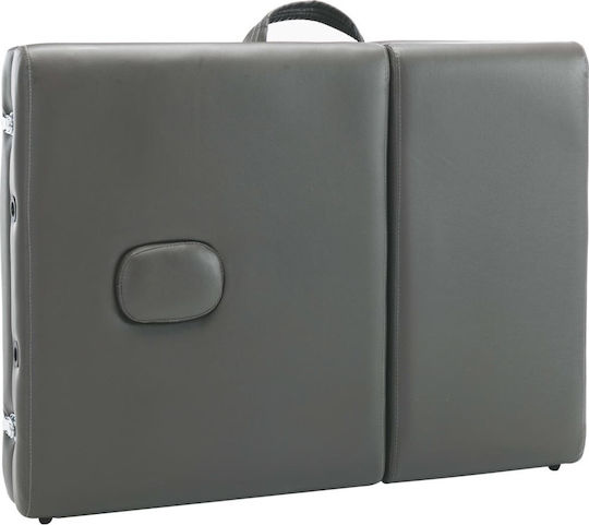 vidaXL Wooden Portable/Folding Gray Massage and Physiotherapy Bed 191x70cm 4 Positions