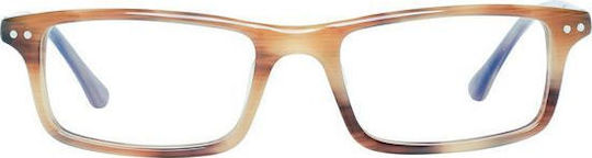 Hackett Männlich Kunststoff Brillenrahmen Beige HEB1251-454