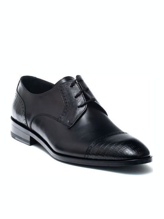 5342 Leder Herrenschuhe Schwarz 712534243/BLACK