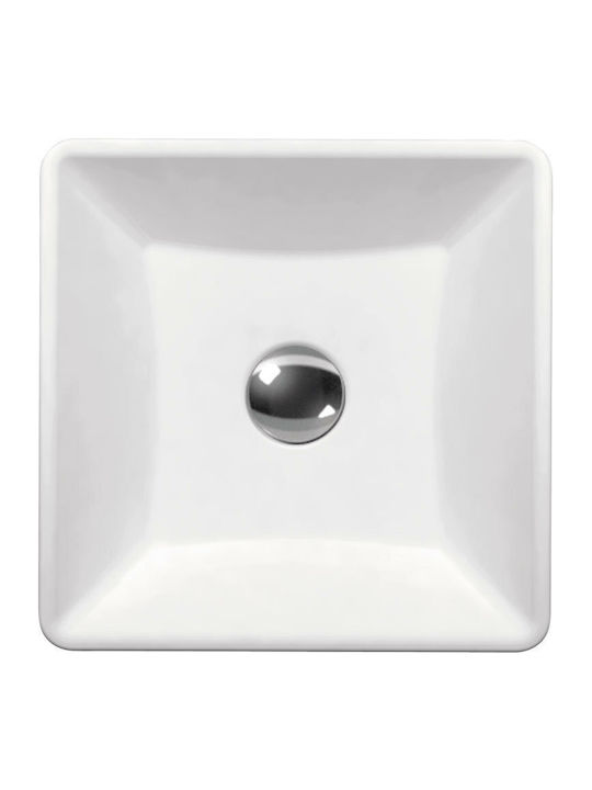 Serel 2013 Countertop Sink Porcelain 38x38x13cm White