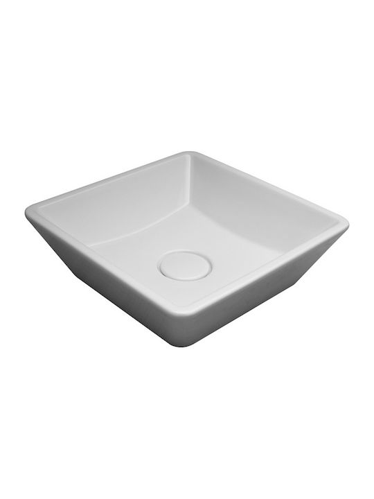 Serel 2013 Countertop Sink Porcelain 38x38x13cm White