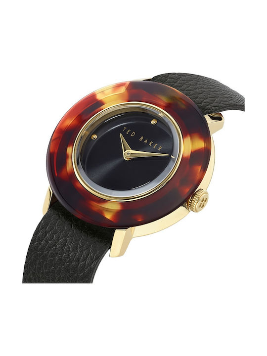 Ted Baker Katyaa Uhr mit Schwarz Lederarmband