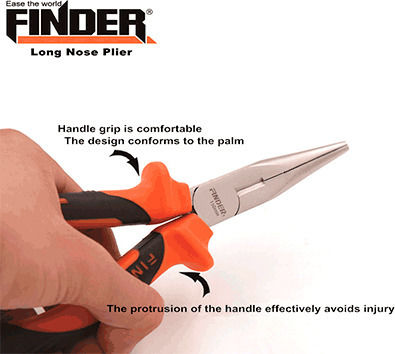 Finder Cutting Plier Straight Electrician Length 152mm