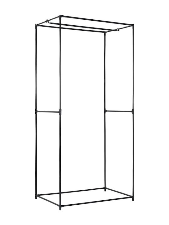 vidaXL Fabric Wardrobe with Zipper in Gray Color 75x50x160cm