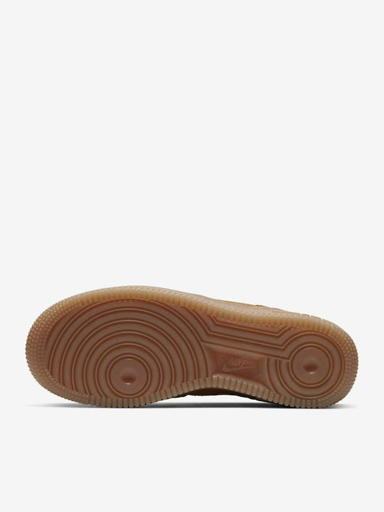 Air Force 1 Kids Sneakers Wheat / Gum Light Brown