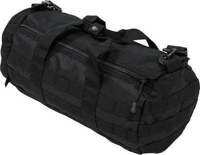 MFH Operation Bag Round Molle Military Backpack Travel in Black Color 12lt 30652A