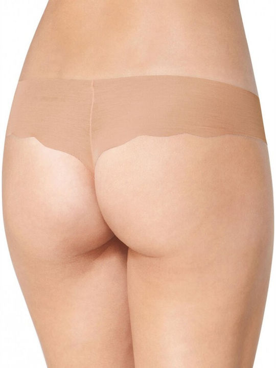 Zero Hipster Γυναικεία String 2Pack χωρίς Ραφές Μπεζ