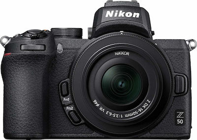 Nikon Aparat Foto Mirrorless Z 50 Crop Frame Kit (Z DX 16-50mm F3.5-6.3 VR + Z DX 50-250mm F4.5-6.3 VR) Negru