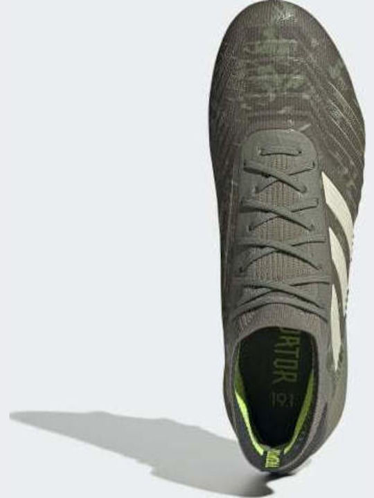 adidas Predator 19.1 Fußballschuhe mit Stollen Legacy Green / Sand / Solar Yellow