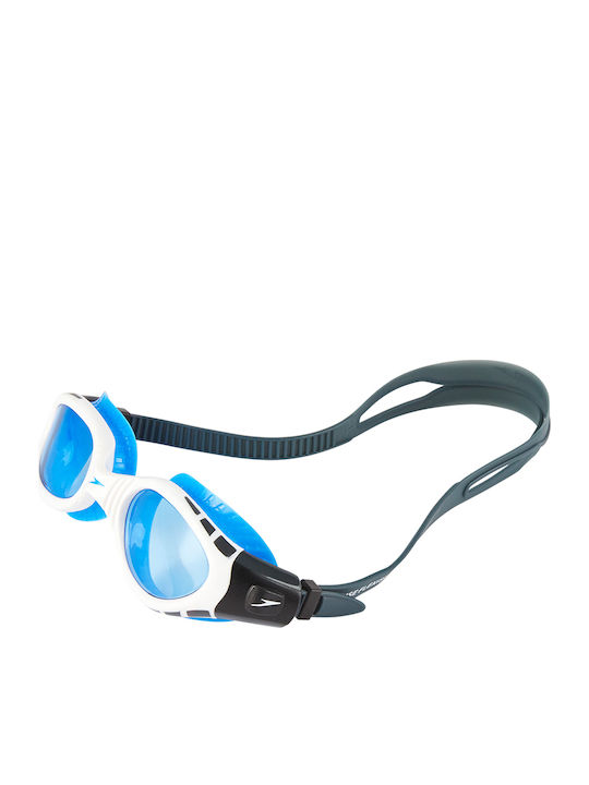 Speedo Futura Biofuse Flexiseal Schwimmbrillen Kinder mit Antibeschlaglinsen Weiß