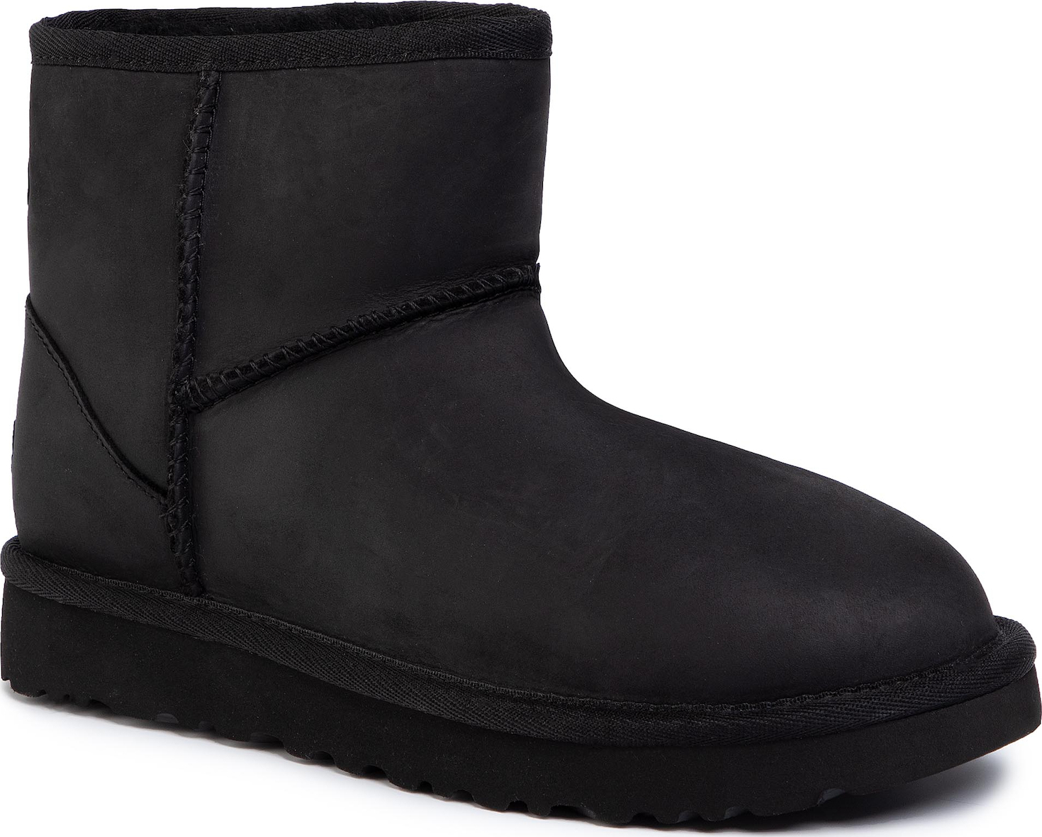 ugg classic mini leather black
