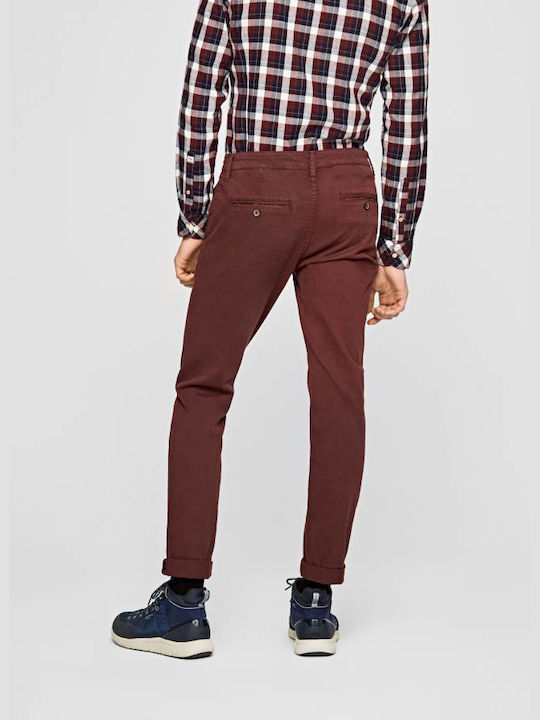 Pepe Jeans Charly Men's Jeans Pants in Slim Fit Bordeaux