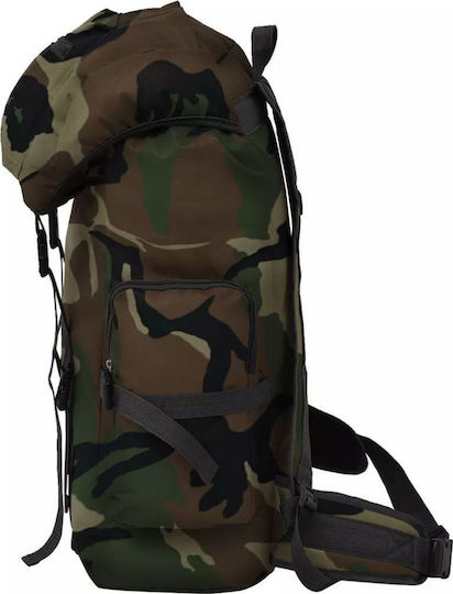 vidaXL Militärischer Rucksack Rucksack aus Polyester Waldland Grün 65Es