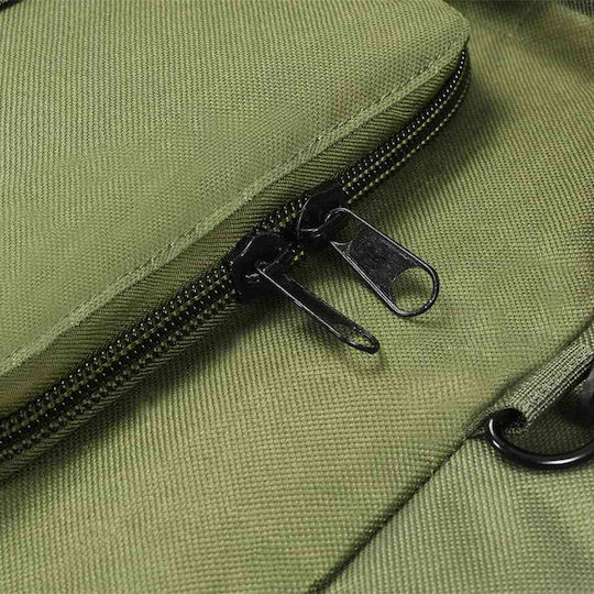 vidaXL Military Backpack Travel made of Polyester Khaki 120lt