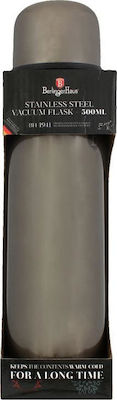 Berlinger Haus Flask Metallic Bottle Thermos Stainless Steel Silver 1lt with Cap-Cup BH-1943