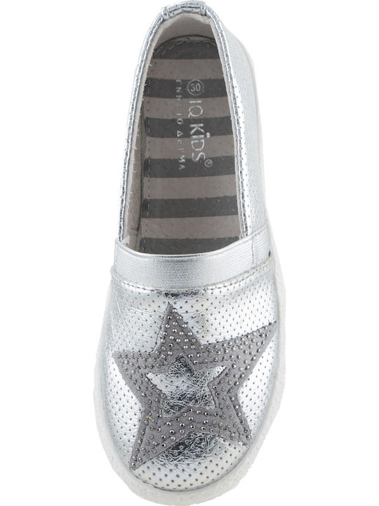 Kinder Espadrilles Slip-On Silber Robbie 130