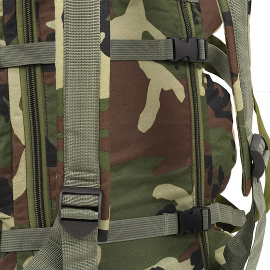 vidaXL Militärischer Rucksack Reisen aus Polyester Waldland Grün 120Es