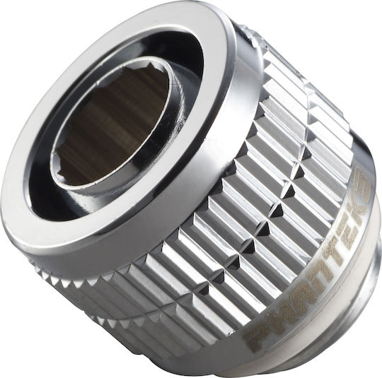 Phanteks 13/10mm Soft Tube Fitting (1/2" - 3/8") G1/4 Fittings Ασημί