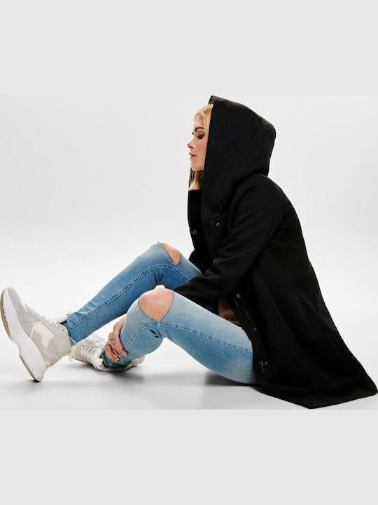 Sedona Women's Black Coat with Hood