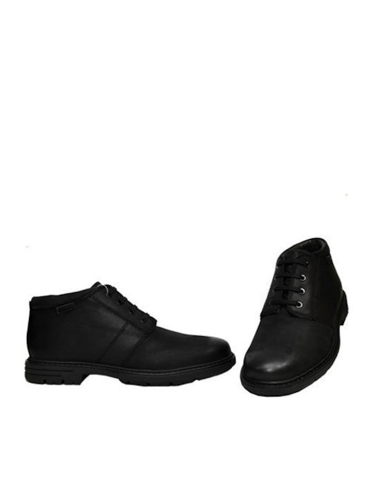 Leder Schwarz Herrenstiefel