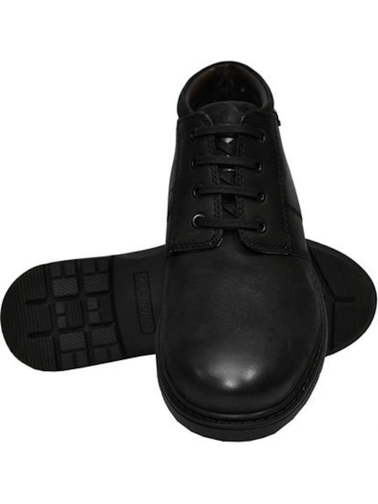 Leder Schwarz Herrenstiefel