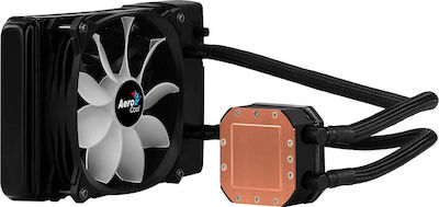 Aerocool Pulse L120F Υδρόψυξη Επεξεργαστή Μονού Ανεμιστήρα 120mm για Socket AM4/1200/115x με ARGB Φωτισμό