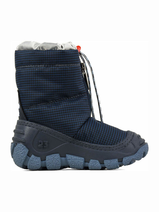 Olang Kids Snow Boots with Zipper Navy Blue