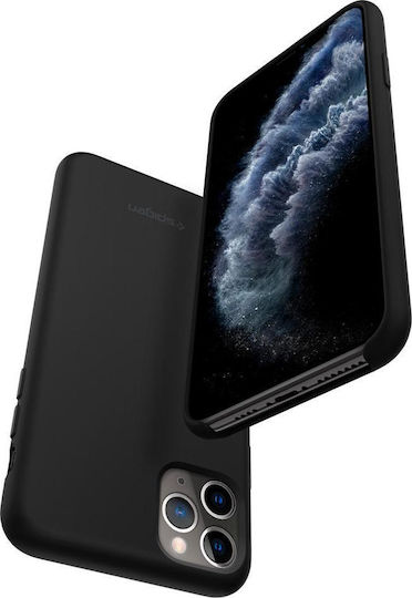 Spigen Silicone Fit Back Cover Σιλικόνης Μαύρο (iPhone 11 Pro Max)