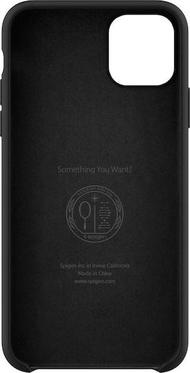 Spigen Silicone Fit Back Cover Σιλικόνης Μαύρο (iPhone 11 Pro Max)