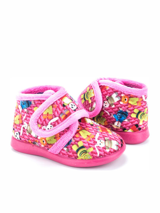 Adam's Shoes Kids Slipper Ankle Boot Fuchsia -38