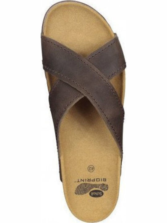 Tangor Leder Herrensandalen in Braun Farbe