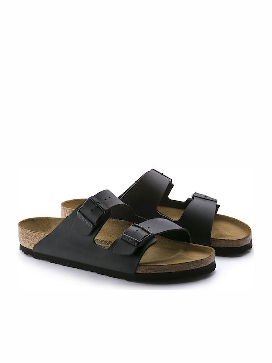 Arizona Birko-Flor Ανδρικά Σανδάλια σε Μαύρο Χρώμα Narrow Fit