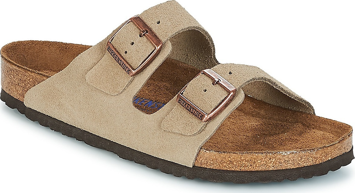 בירקנשטוק כפכפי גברים אריזונה בז Birkenstock Arizona Taupe Suede -  Original's