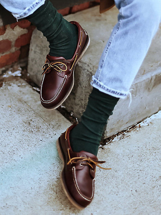 Classic Boat 2-Eye Δερμάτινα Ανδρικά Boat Shoes Root Beer