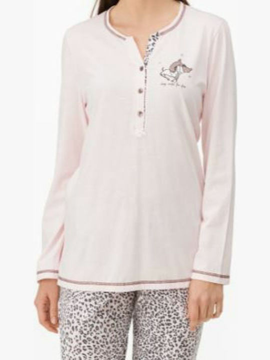 Vamp Winter Women's Pyjama Set Pink