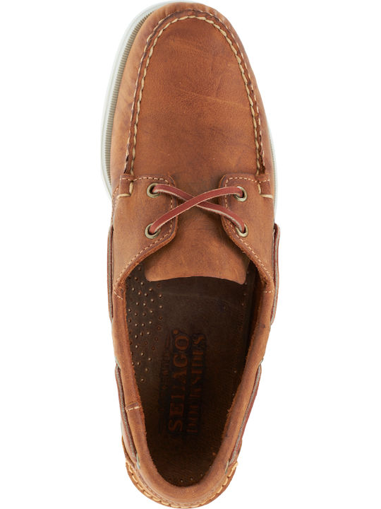Docksides Portland Crazy Men's Suede Boat Shoes Tabac Brown