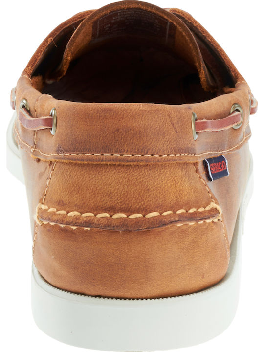 Docksides Portland Crazy Men's Suede Boat Shoes Tabac Brown