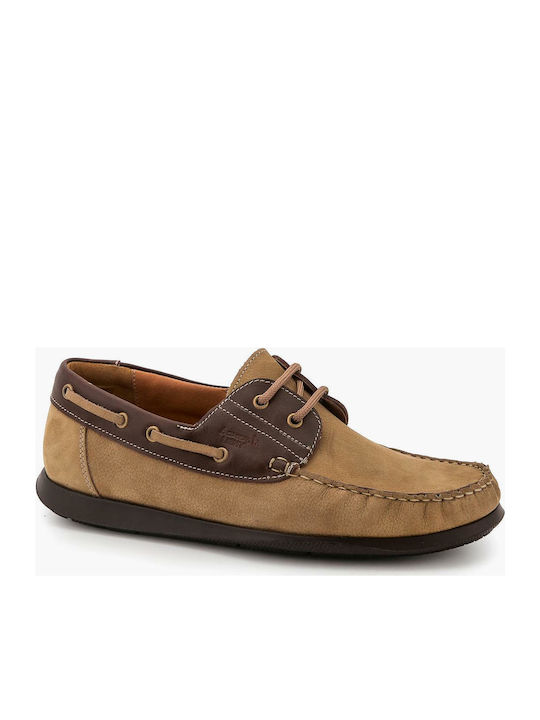 Boxer Suede Ανδρικά Boat Shoes σε Ταμπά Χρώμα