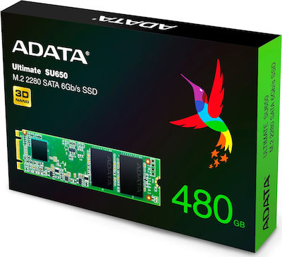 Adata Ultimate SU650 SSD 480GB M.2 SATA III