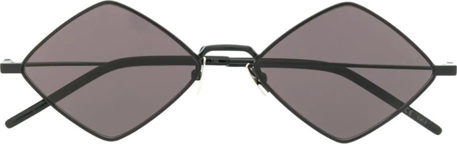 Ysl Lisa Women's Sunglasses with Black Metal Frame and Black